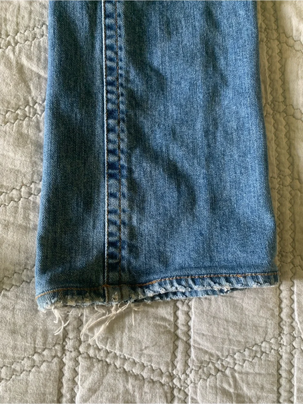 Roberto Cavalli Blue Distressed Straight-Leg Jeans Size 42 (US 6)